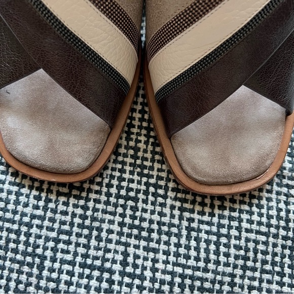 Brunello Cucinelli Leather Colorblock Pattern - Picture 5 of 10